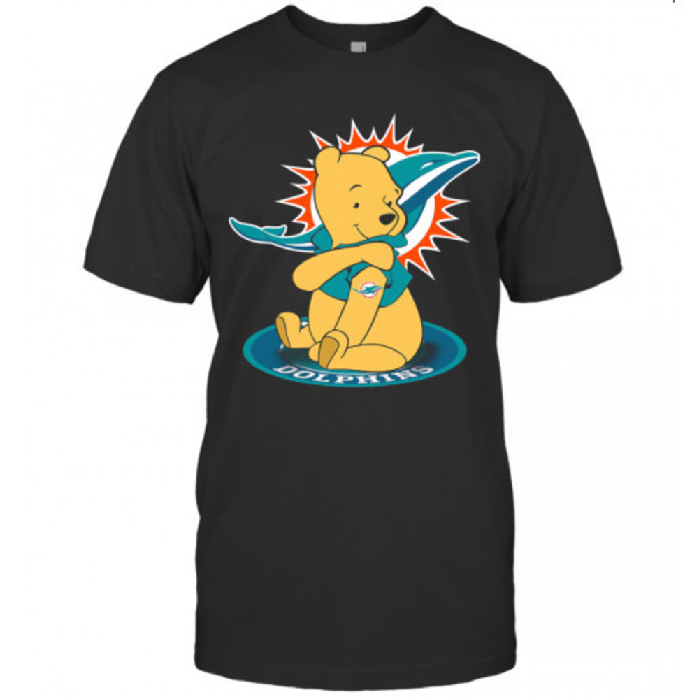 Pooh Tattoo Miami Dolphins Tshirt